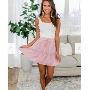 NEW When We Fell In Love Dusty Mauve Skirt
